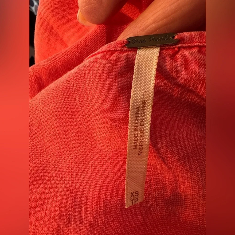Free People Elegant Coral Pink Open Back Maxi Dress size X-Small - Picture 8 of 13